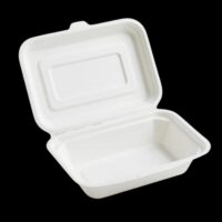 9"X6" Clamshell Bagasse Box