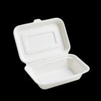 7"x5" Bagasse Clamshell Box