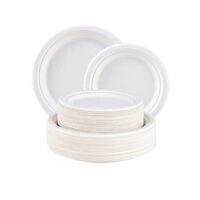 10″ Round Bagasse Plates