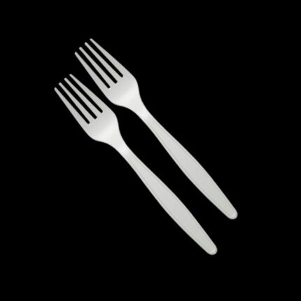 6" Cornstarch Cutlery Fork-1000/ Pack-Biodegradable and Safe