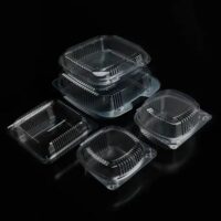 Hinged Rectangle Take out Container Color-Clear best and cheap