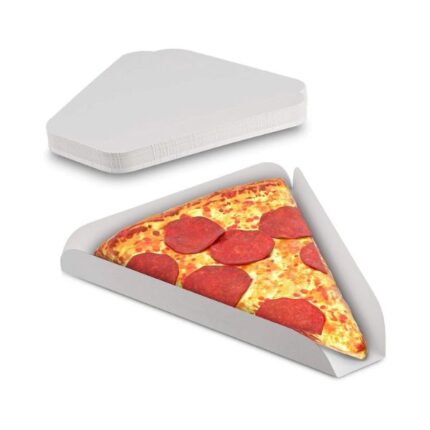 White Pizza Slice Trays