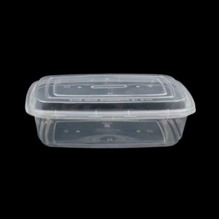 28" Clear Rectangular Plastic Containers