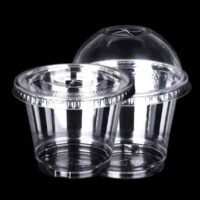 8 oz Clear Plastic Dessert Container 500/pcs