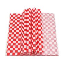 Checkered Waxed Sheets Red