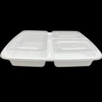 3-Compartment Plastic Containers