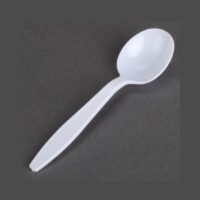 6″ Cornstarch Soup Spoons-1000/pcs-Heavy Weight Eco-Friendly