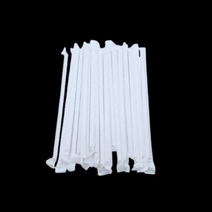 8″ Wrapped Plastic Straws 6×400/pcs Stone