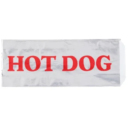 13″x10″x5″ Foil Hot Dog Bags-1000/pcs