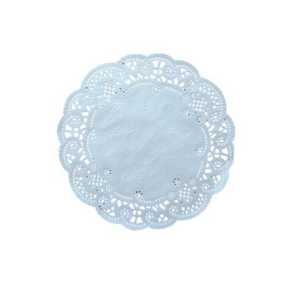 Round Lace Doilies, 100pcs/ CS, White