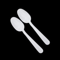 Plastic Soup Spoons Pack-1000/ Box White Heavy Weight