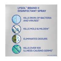 Lysol Disinfectant Spray, All in One, Crisp Linen, Disinfect and Eliminate Odours on Hard Surfaces and Fabrics, Kills 99.99% of Viruses & Bacteria, 539g