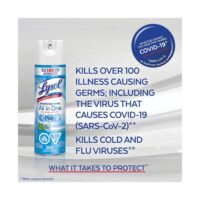 Lysol Disinfectant best Spray, All in One, Crisp Linen, Disinfect and Eliminate Odours on Hard Surfaces and Fabrics, Kills 99.99% of Viruses & Bacteria, 539g