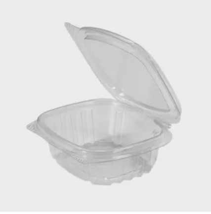 4 oz Clear Deli Hinged Container