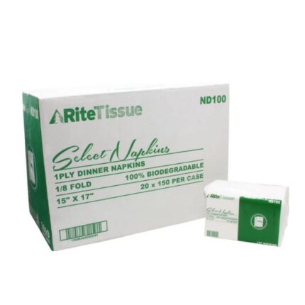 RiteTissue - 1 Ply 15 X 17 Dinner Napkin, 3000cs - ND100